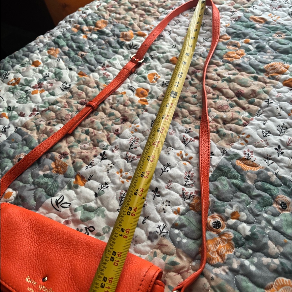 Kate Spade Orange Crossbody Bag with Fold-Over Flap - Picture 8 of 8